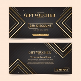 金属金箔线条名片素材下载