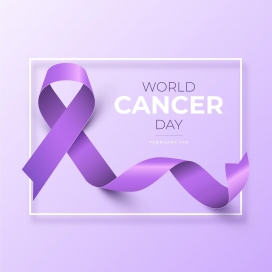 紫色世界癌症日素材下载