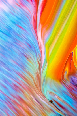 色彩斑斓的液体花纹抽象图