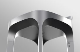 Hew Stool-质感铝制凳子