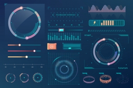科技感十足的信息图表
