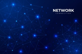 蓝色菱形发光网素材下载