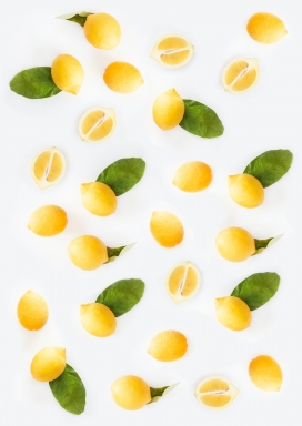 金黄色柠檬水果拼图