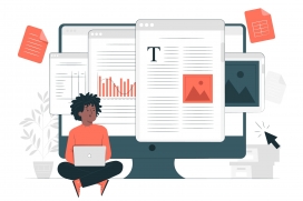 孤单的程序员IT卡通素材下载