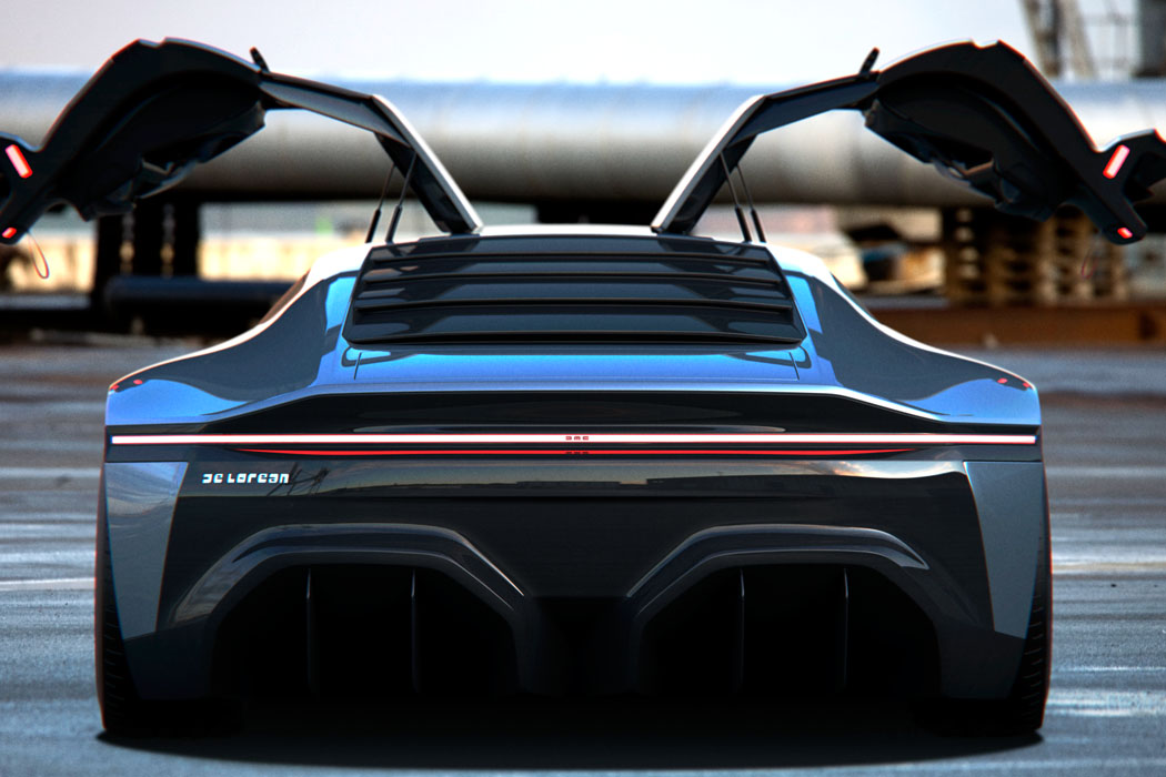 像凤凰鸥翼一样升起门的DeLorean DMC-12概念车---酷图编号9
