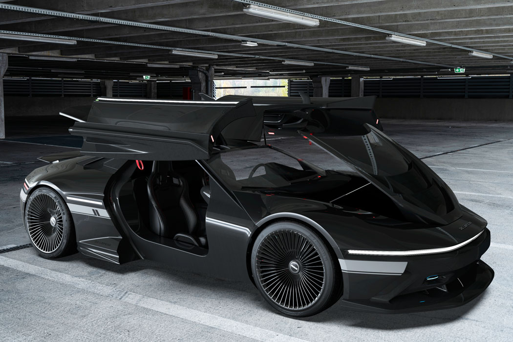 像凤凰鸥翼一样升起门的DeLorean DMC-12概念车---酷图编号13