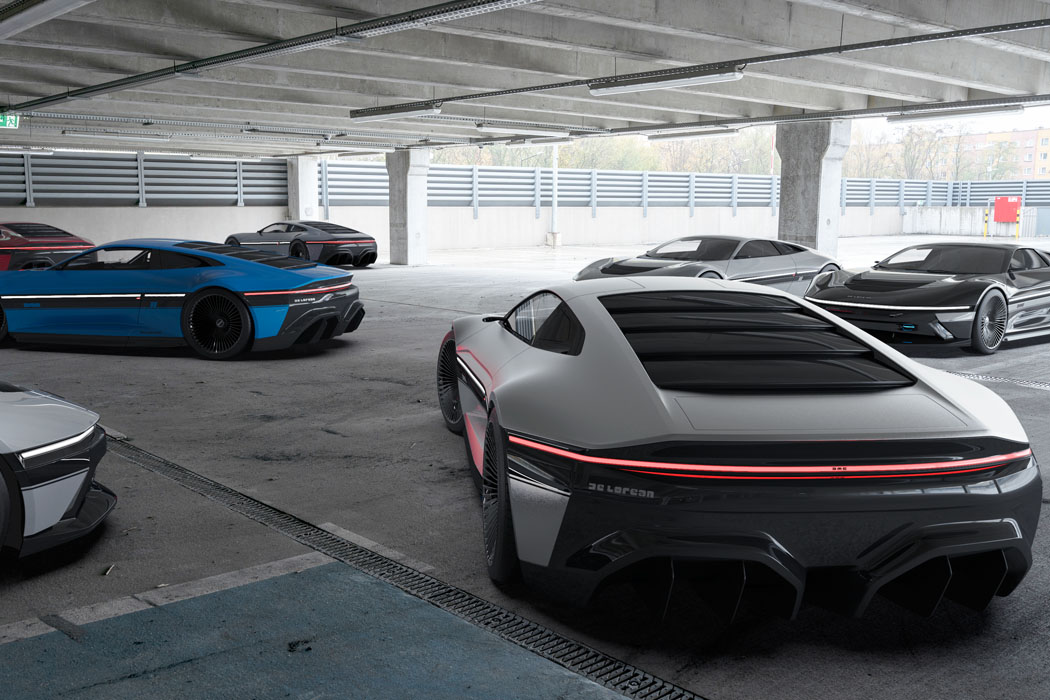 像凤凰鸥翼一样升起门的DeLorean DMC-12概念车---酷图编号14