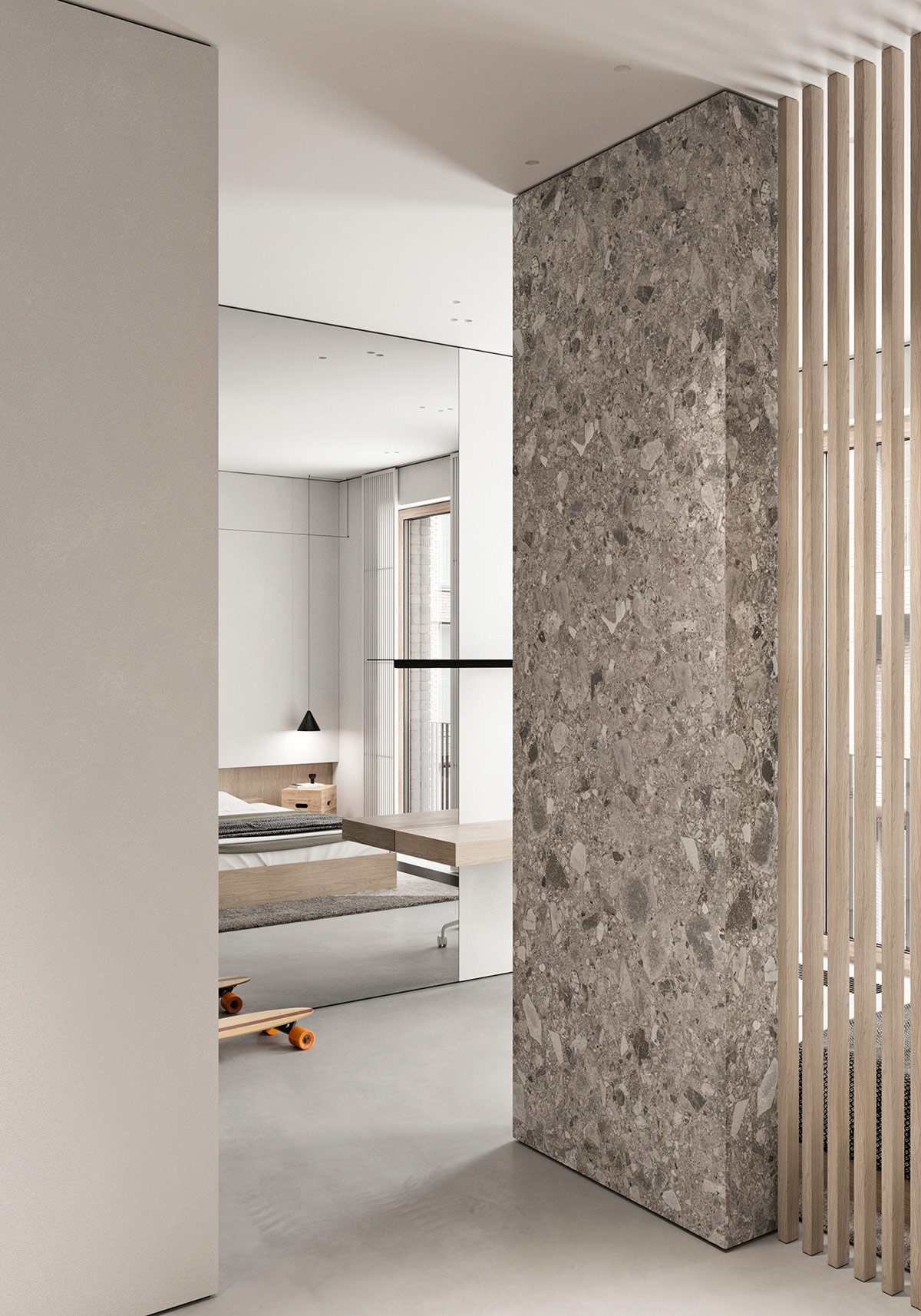 用棕色和令人惊叹的天然石材打造的温暖奢华室内设计---酷图编号25