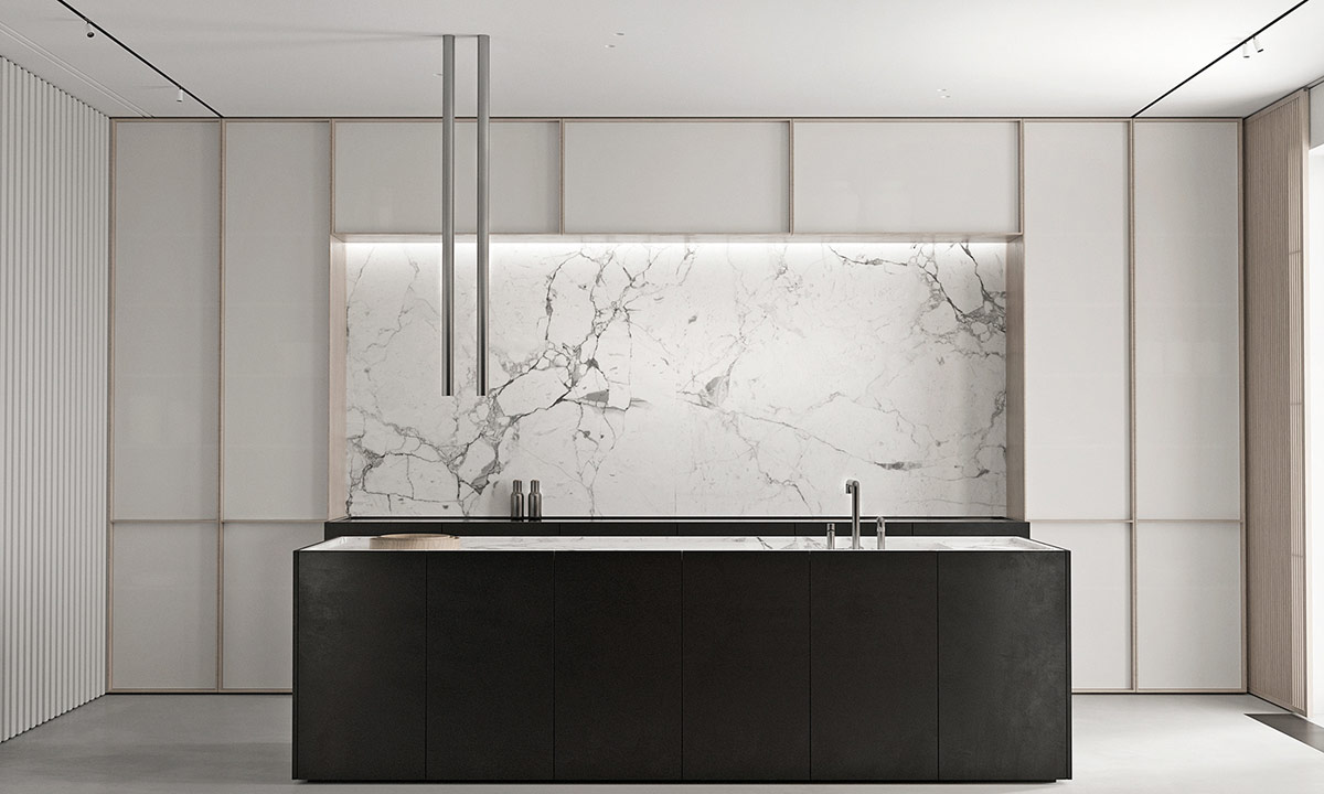 用棕色和令人惊叹的天然石材打造的温暖奢华室内设计---酷图编号18