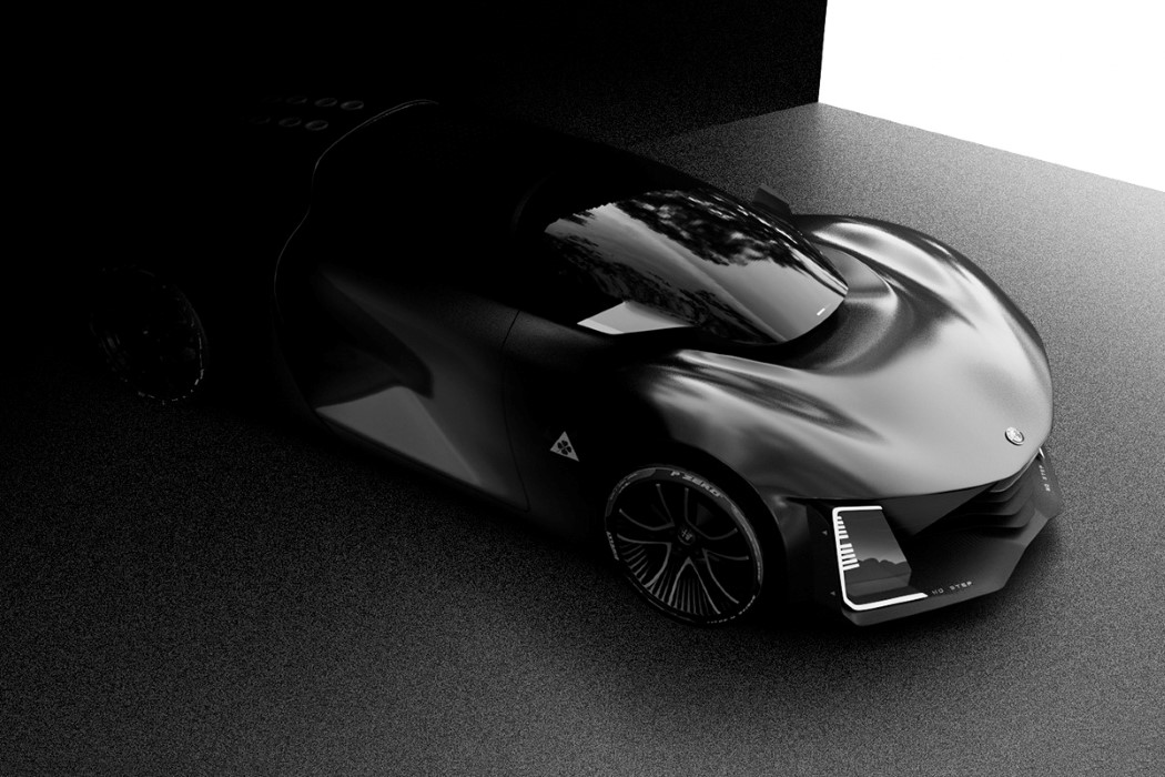 经典的阿尔法罗密欧Stradale红色跑车---酷图编号1339675