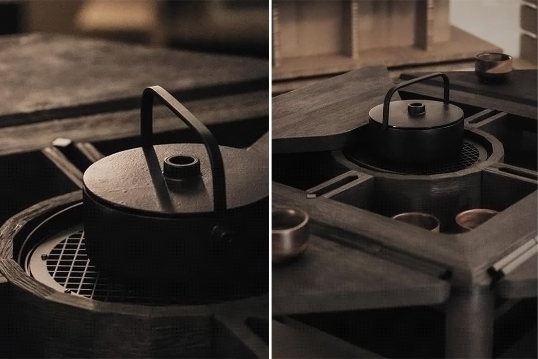 茶几可以让你在喝茶的时候一件一件地摆放,这一切都是在现场进行的,所以一切都很方便,也很整齐地收纳起来