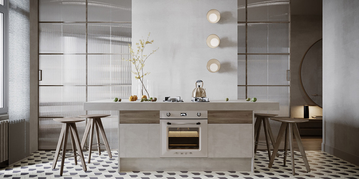 两个100平方米的室内设计,是优雅现代室内设计的缩影---酷图编号1341954