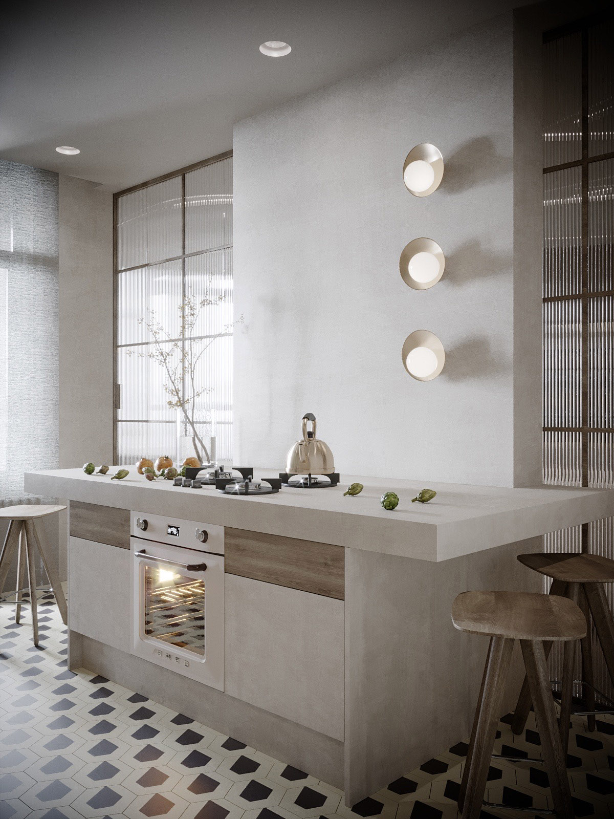 两个100平方米的室内设计,是优雅现代室内设计的缩影---酷图编号1341960