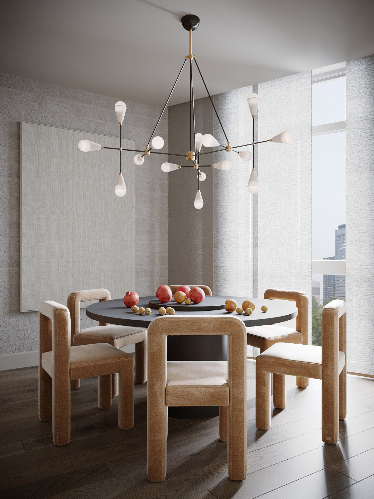 两个100平方米的室内设计,是优雅现代室内设计的缩影---酷图编号1341958