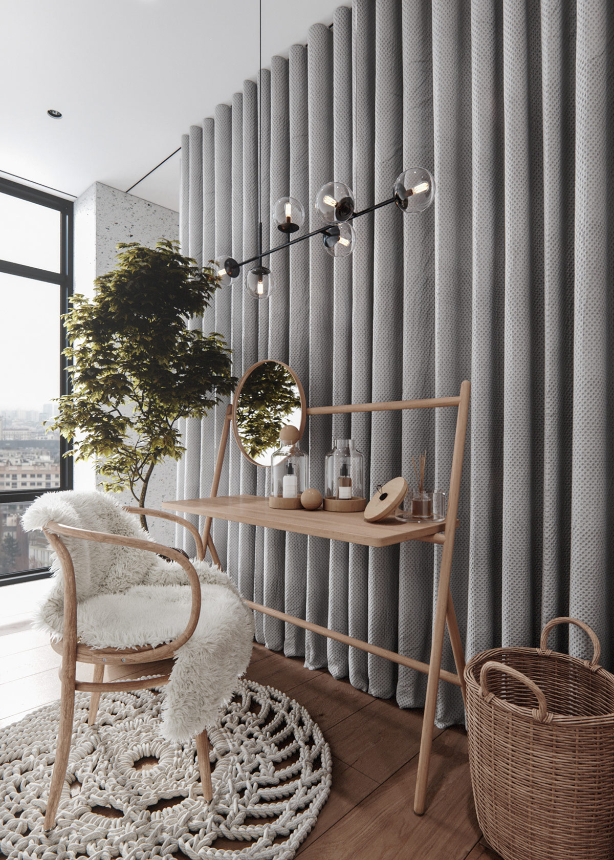 两个100平方米的室内设计,是优雅现代室内设计的缩影---酷图编号1341972