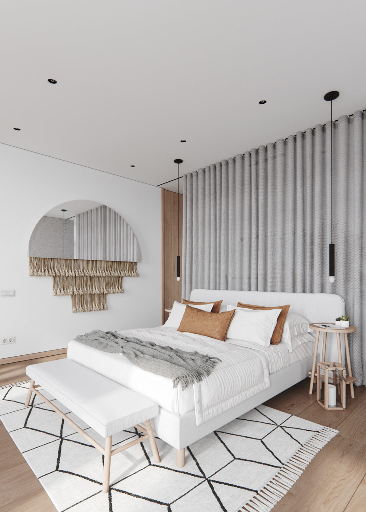 两个100平方米的室内设计,是优雅现代室内设计的缩影---酷图编号1341979