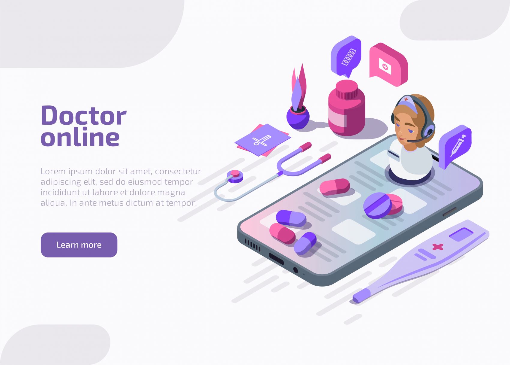 女性生理检测仪器卡通素材下载图片