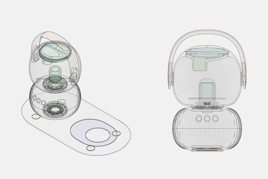 Kenn配有无线充电座的时尚食物处理器---酷图编号3