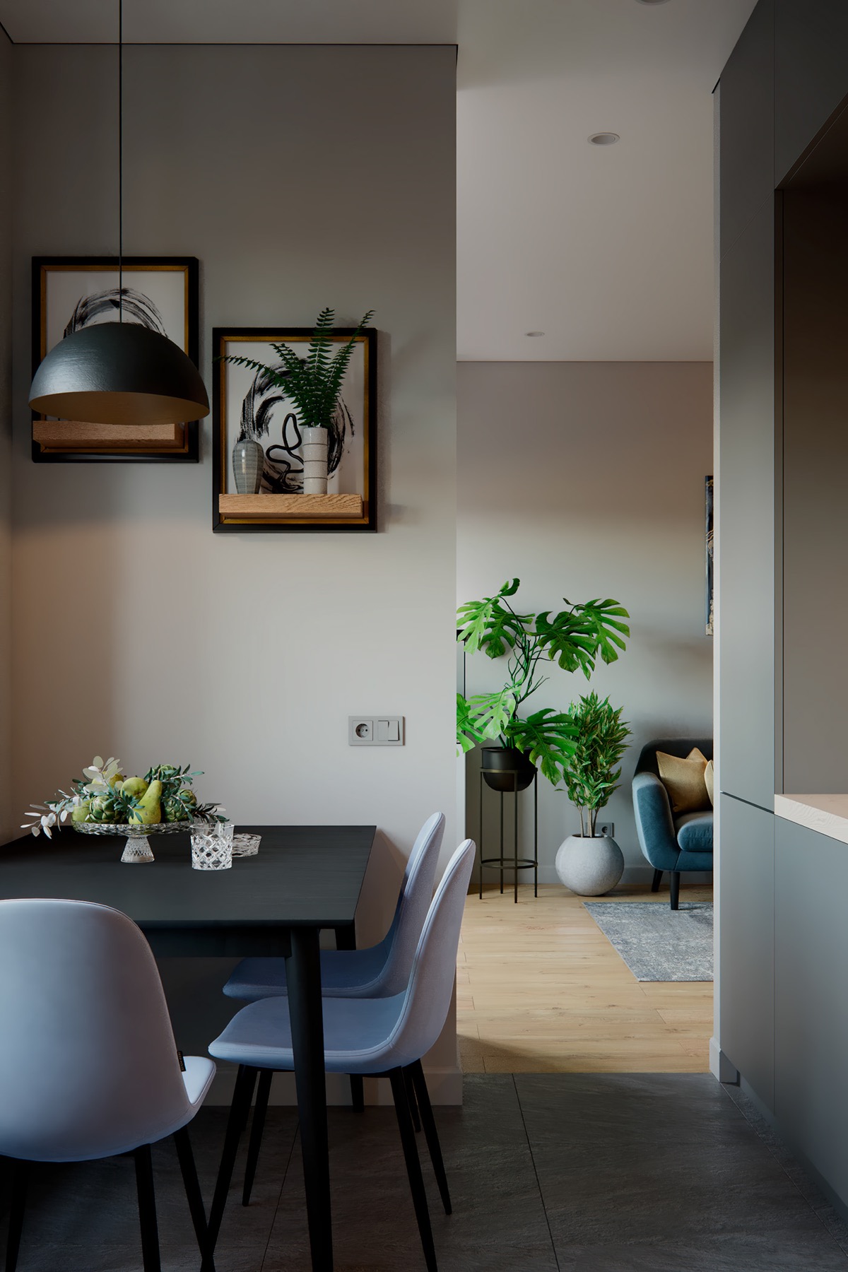 55平方米以下的彩色内聚内饰设计---酷图编号26