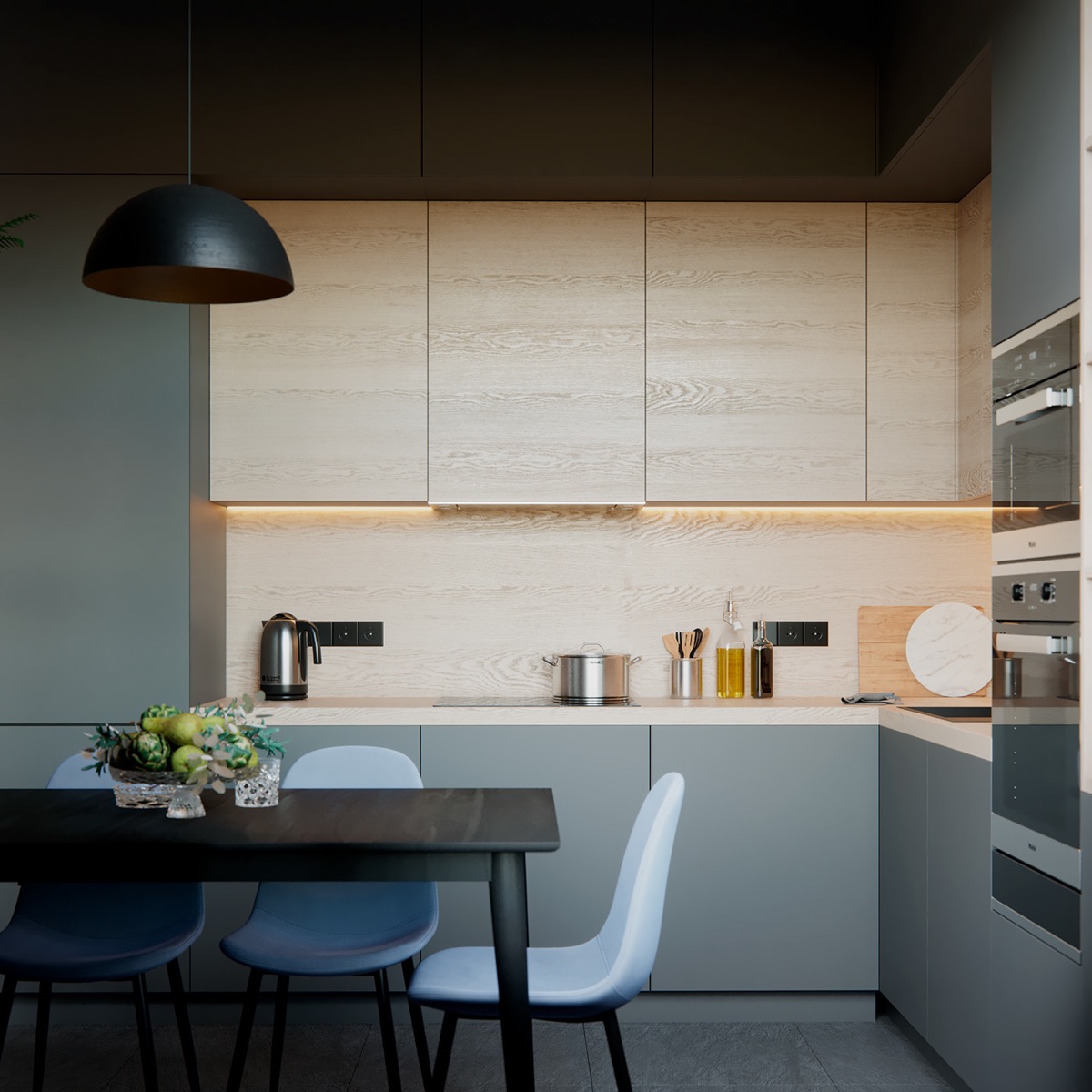 55平方米以下的彩色内聚内饰设计---酷图编号22