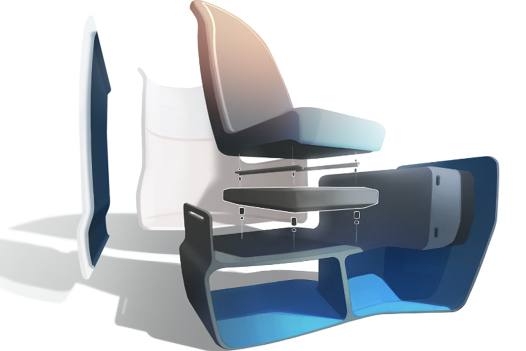 旨在帮助减少燃油消耗和二氧化碳排放的超轻型飞机座椅---酷图编号1