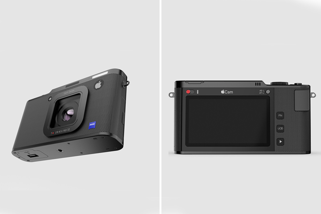 Nuno Teixeira的Apple相机概念补充了传统数码相机的所有优点,包括闪光灯,变焦,视频记录功能,照度计和快门速度调节拨盘,还配备了腰部LCD取景器,可以随时准备拍摄那些隐形照片