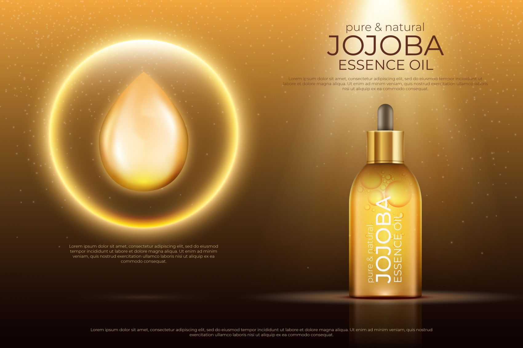 时尚橘黄色精油素材下载封面大图