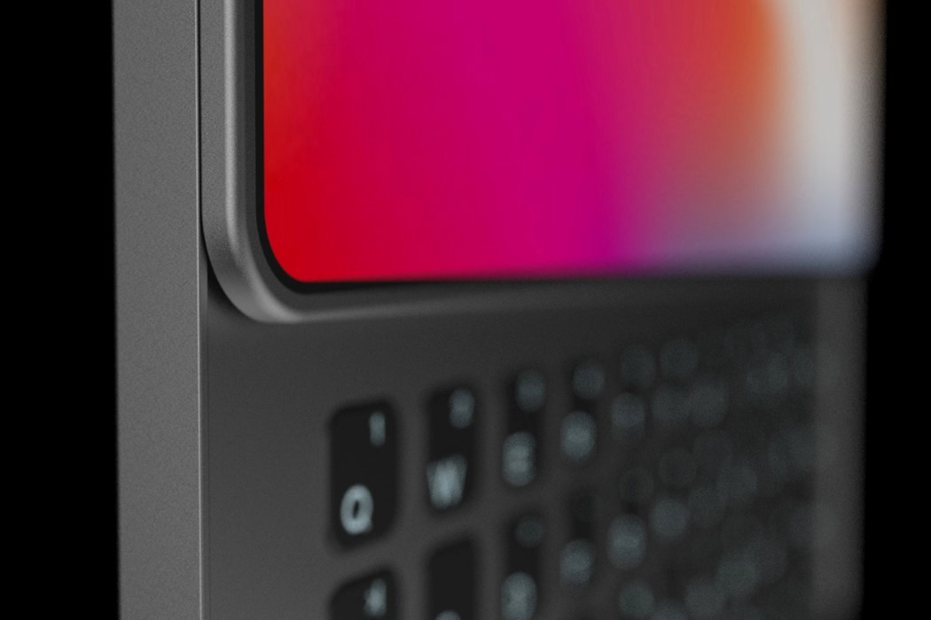iPhone Q-带有诺基亚风格滑动键盘的iPhone折叠手机---酷图编号2