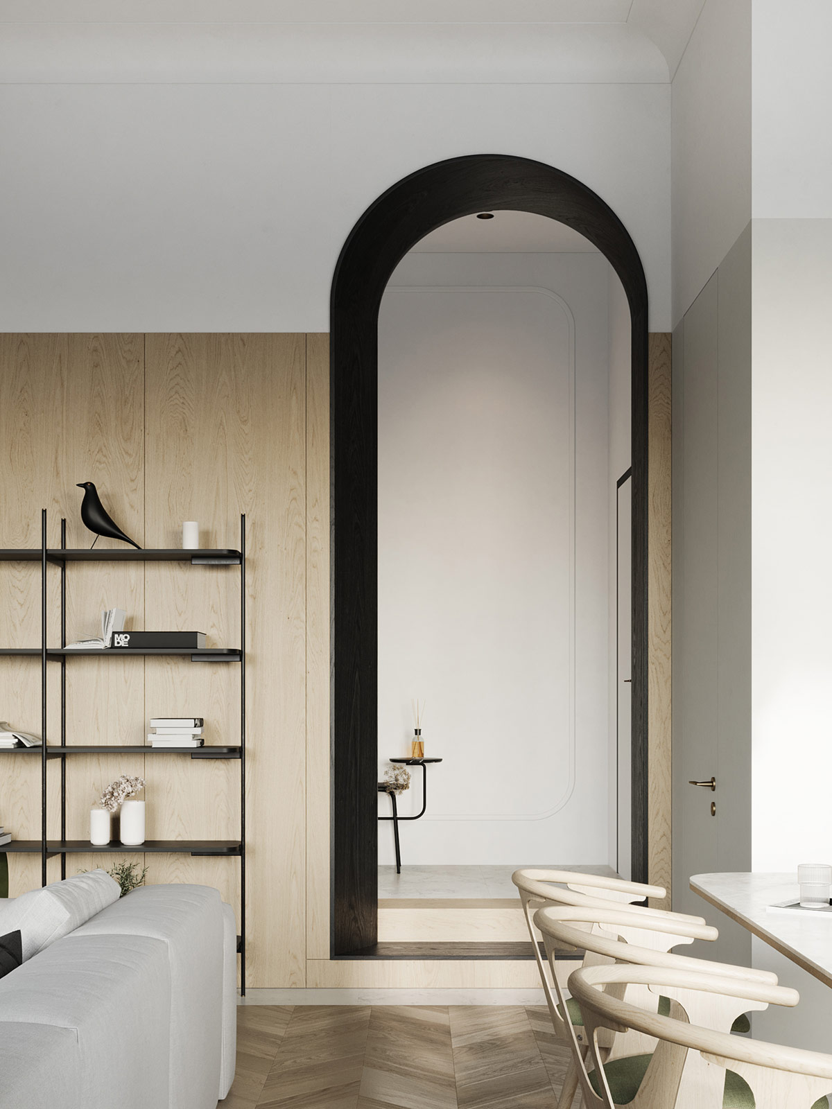 高端拱门装饰趋势启示的室内设计效果图---酷图编号1347609