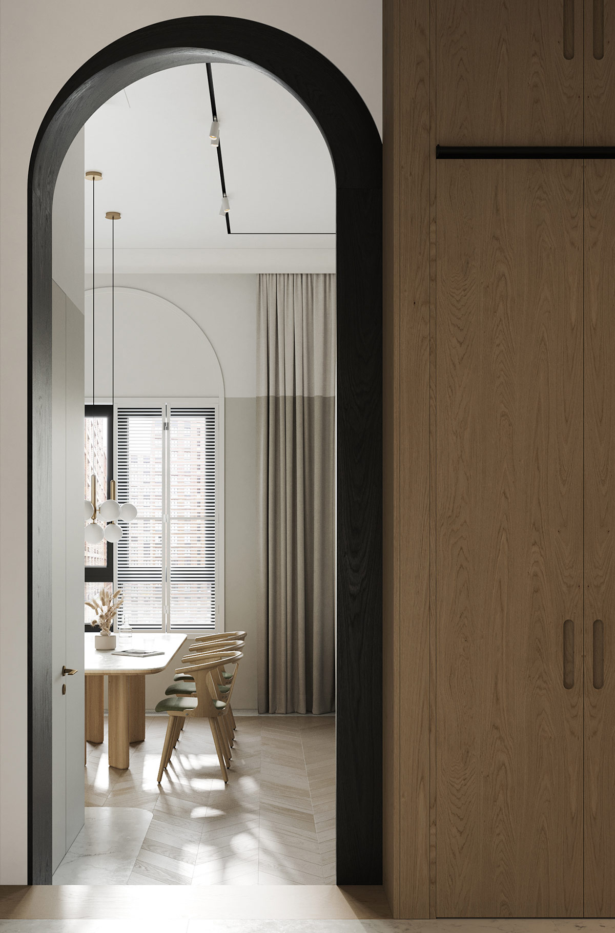 高端拱门装饰趋势启示的室内设计效果图---酷图编号1347605