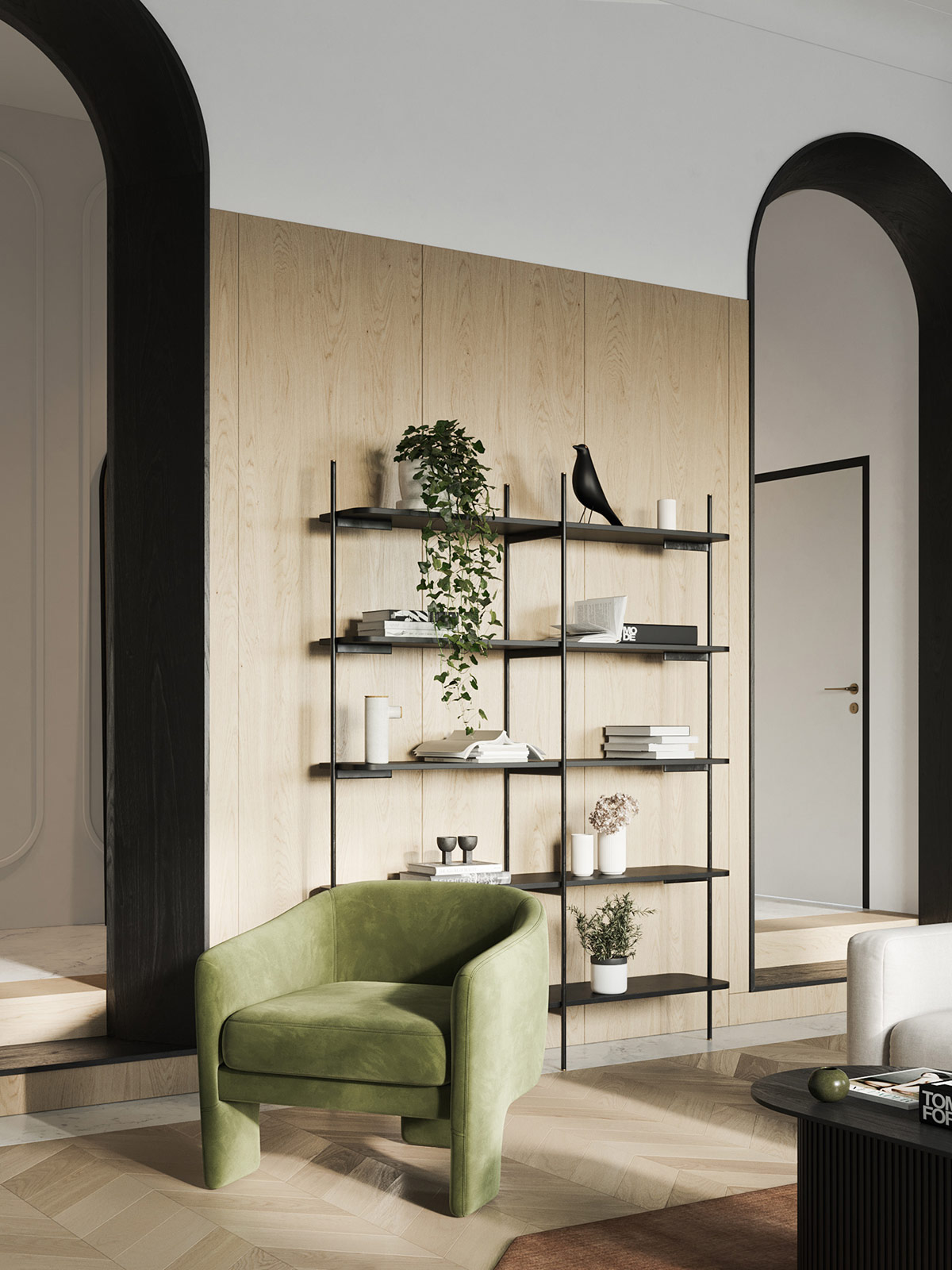 高端拱门装饰趋势启示的室内设计效果图---酷图编号1347618