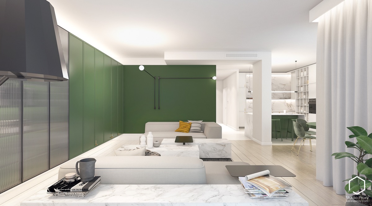 探索绿色风格内饰室内空间设计---酷图编号4