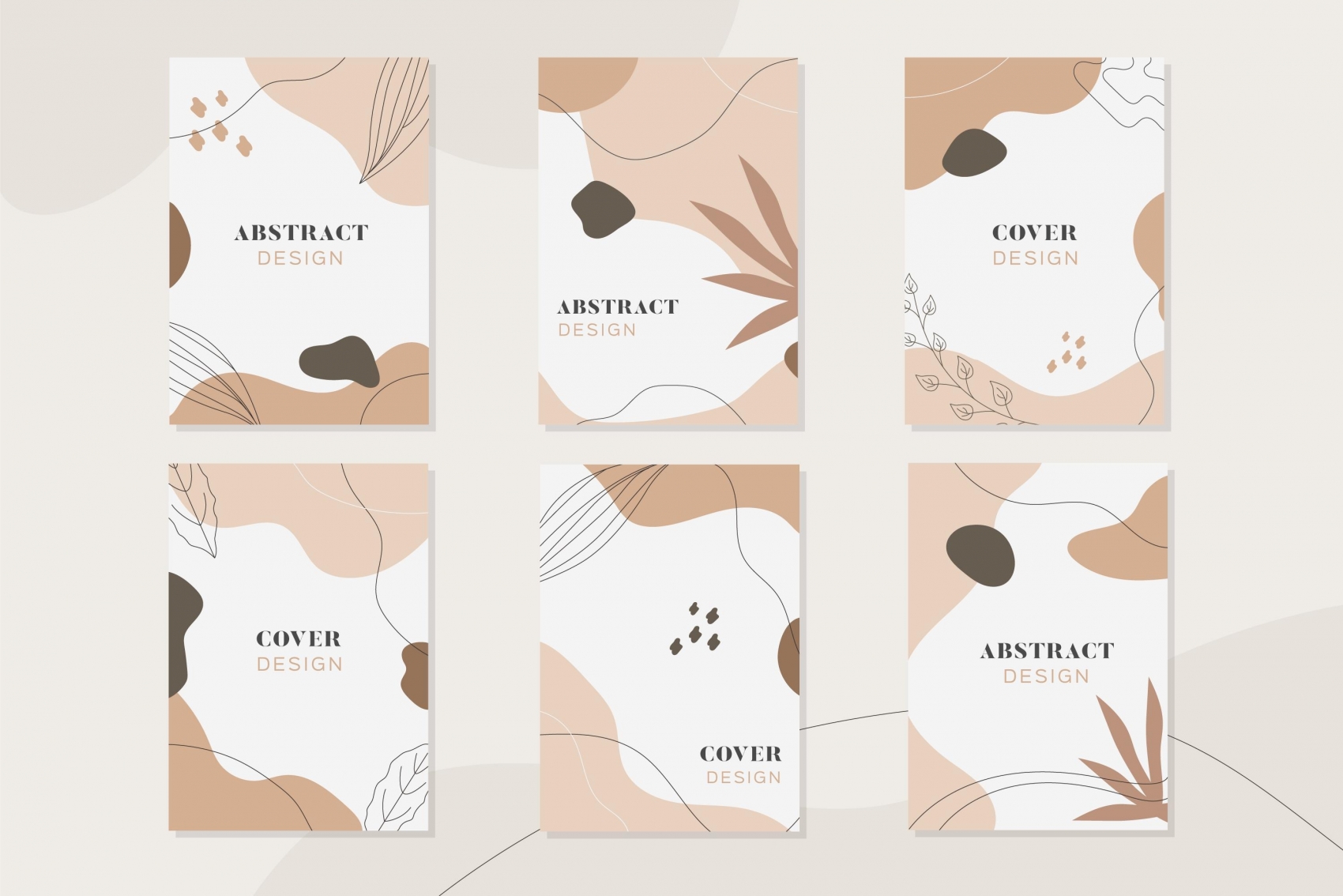 咖啡色抽象线条装饰画素材下载图片