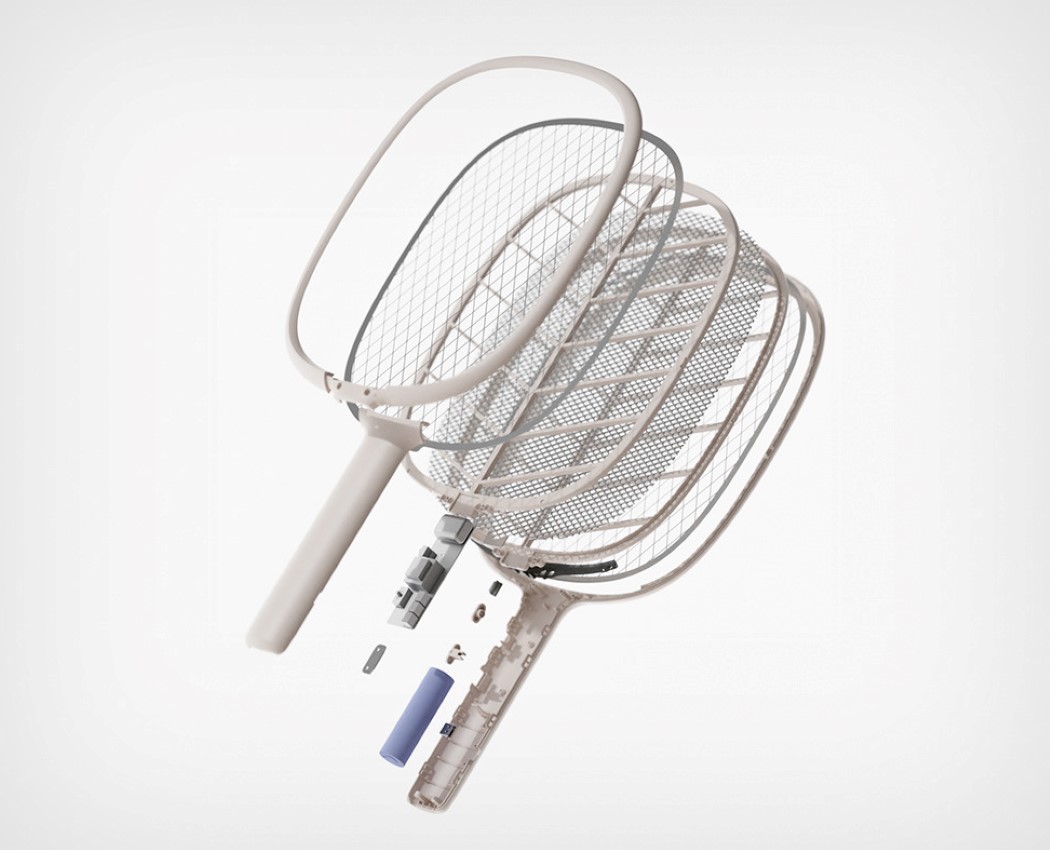 以有机叶子风格设计为您家居装饰的电动苍蝇拍---酷图编号2