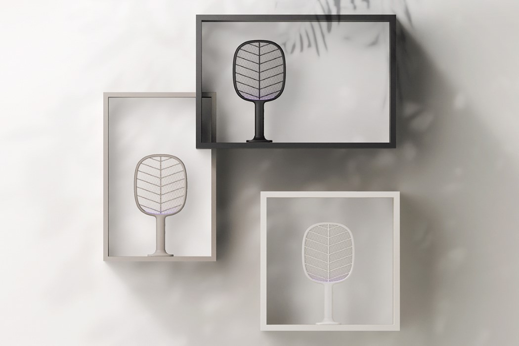 以有机叶子风格设计为您家居装饰的电动苍蝇拍---酷图编号1