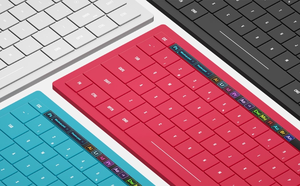 使创意软件套件尽在指尖的Adobe无线键盘图片