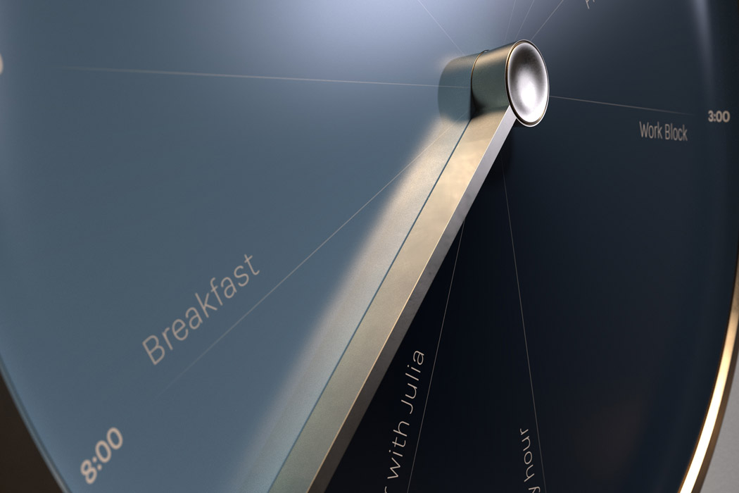 与您日历相结合,可以展示日常任务,从而提高WFH生产率的直观时钟---酷图编号1349531