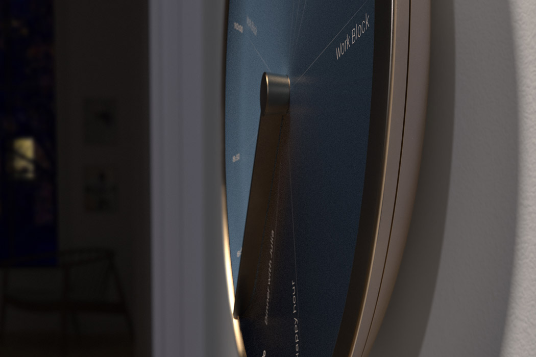 与您日历相结合,可以展示日常任务,从而提高WFH生产率的直观时钟---酷图编号1349529