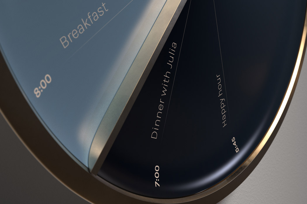 与您日历相结合,可以展示日常任务,从而提高WFH生产率的直观时钟---酷图编号1349532