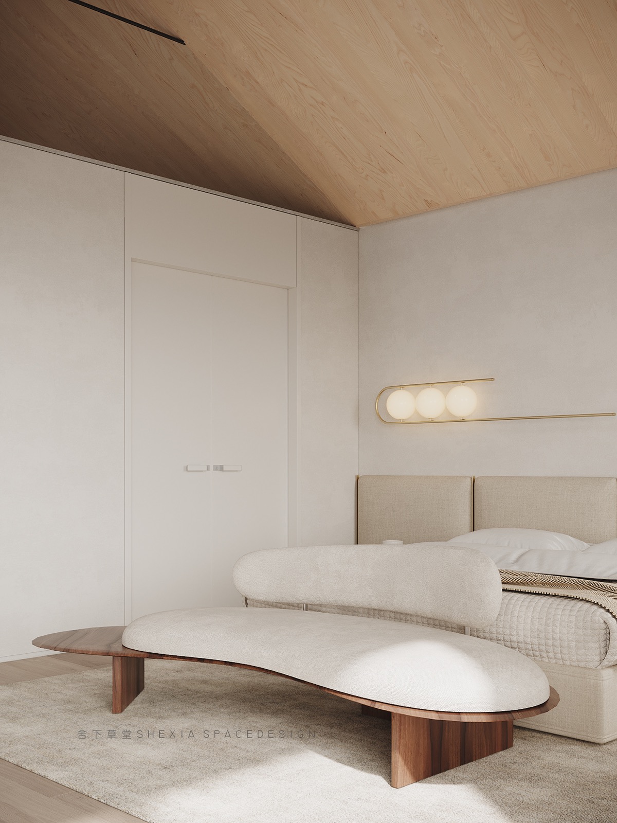 带有宁静调色板和明亮天窗的豪宅---酷图编号28