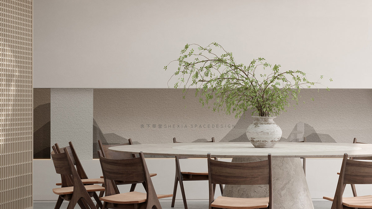 带有宁静调色板和明亮天窗的豪宅---酷图编号40