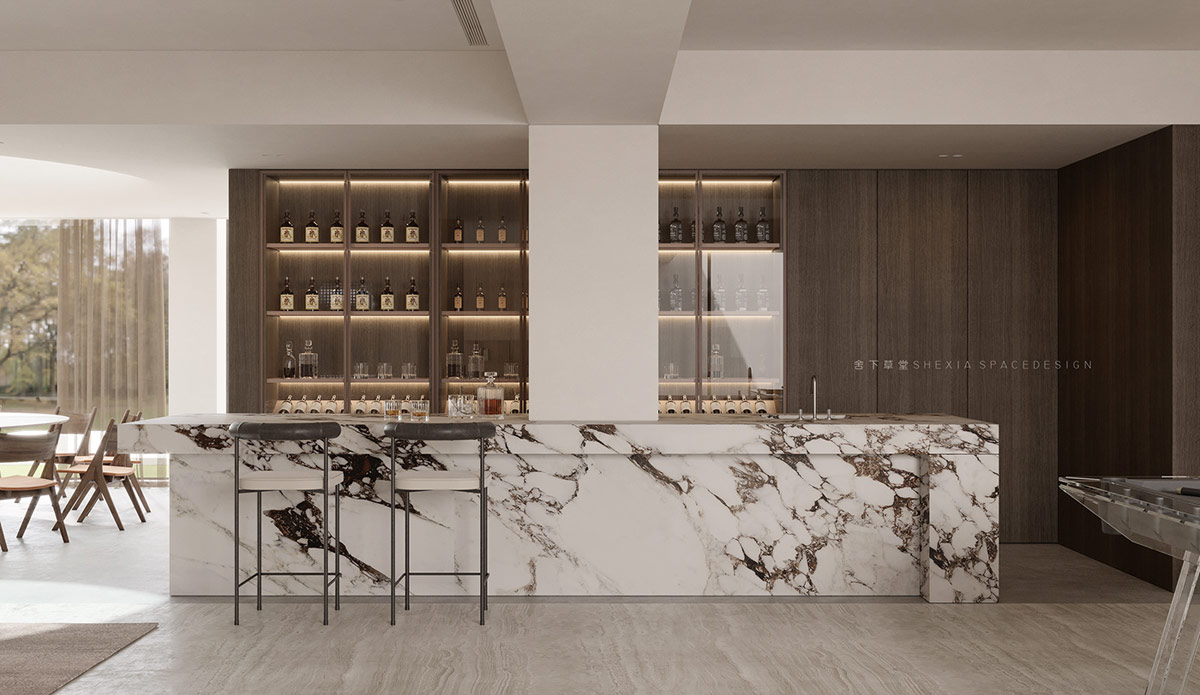 带有宁静调色板和明亮天窗的豪宅---酷图编号21