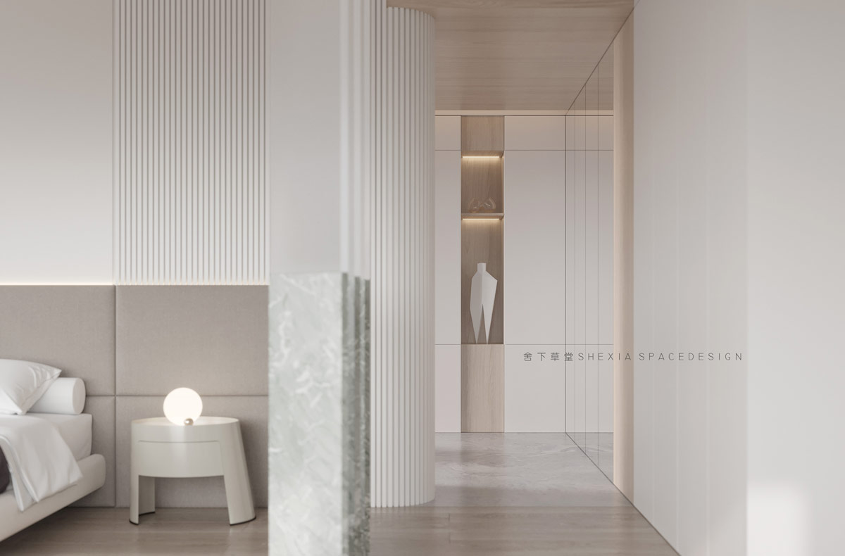 带有宁静调色板和明亮天窗的豪宅---酷图编号2