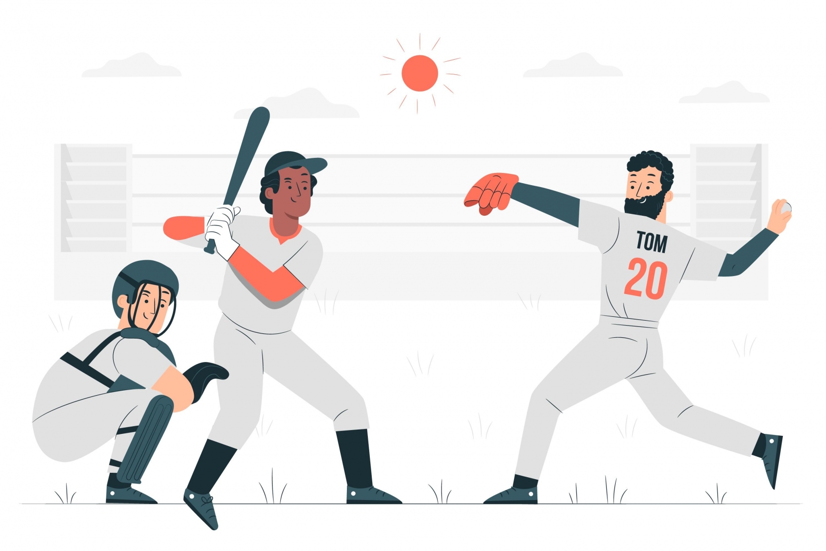 棒球|插画|艺术插画|JZY09 - 原创作品 - 站酷 (ZCOOL)