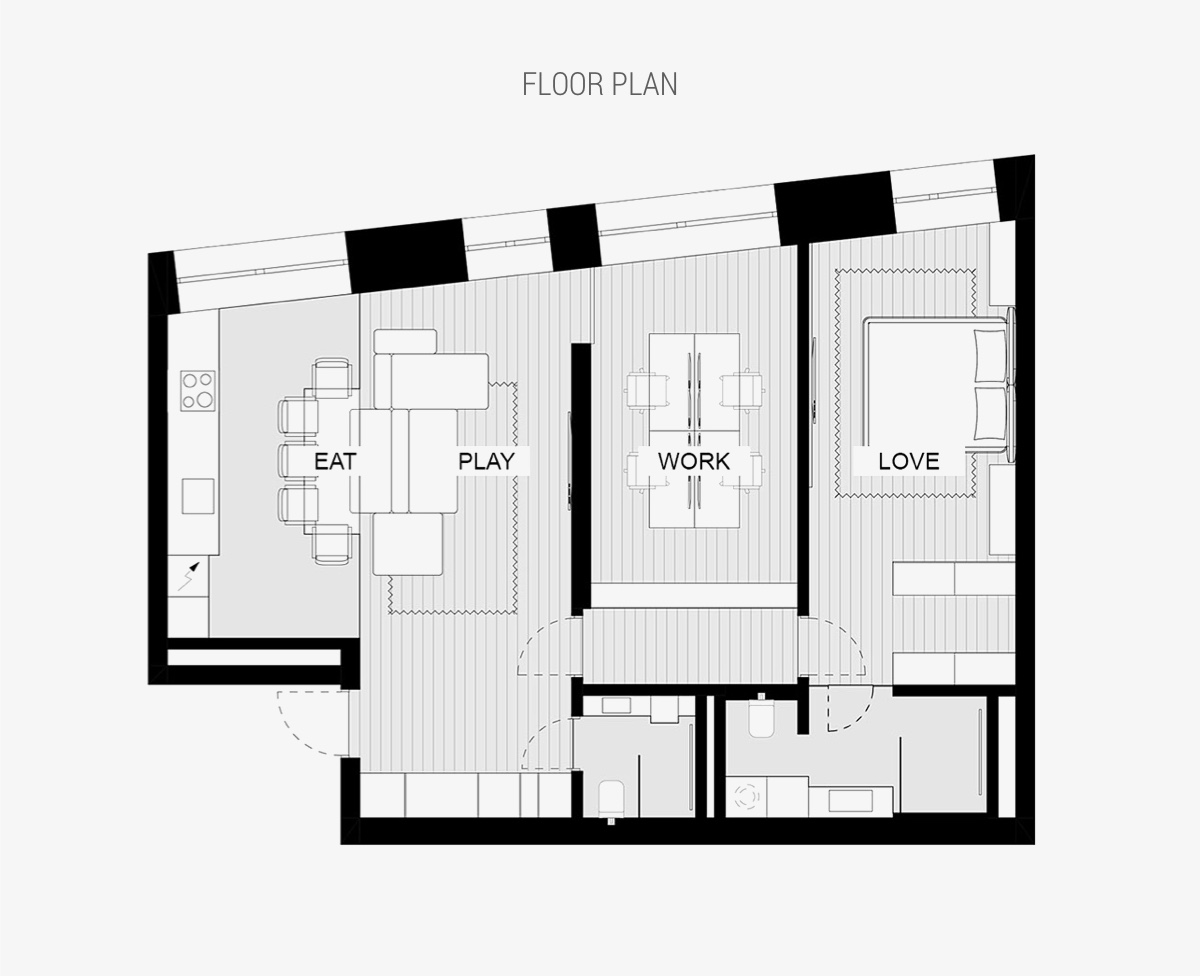 创意专业人士的艺术装饰公寓---酷图编号18