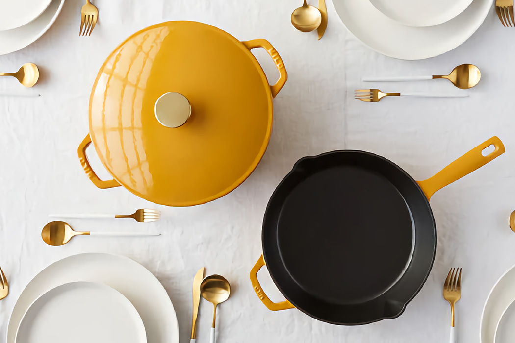 充满活力的搪瓷铸铁炊具---酷图编号1350002