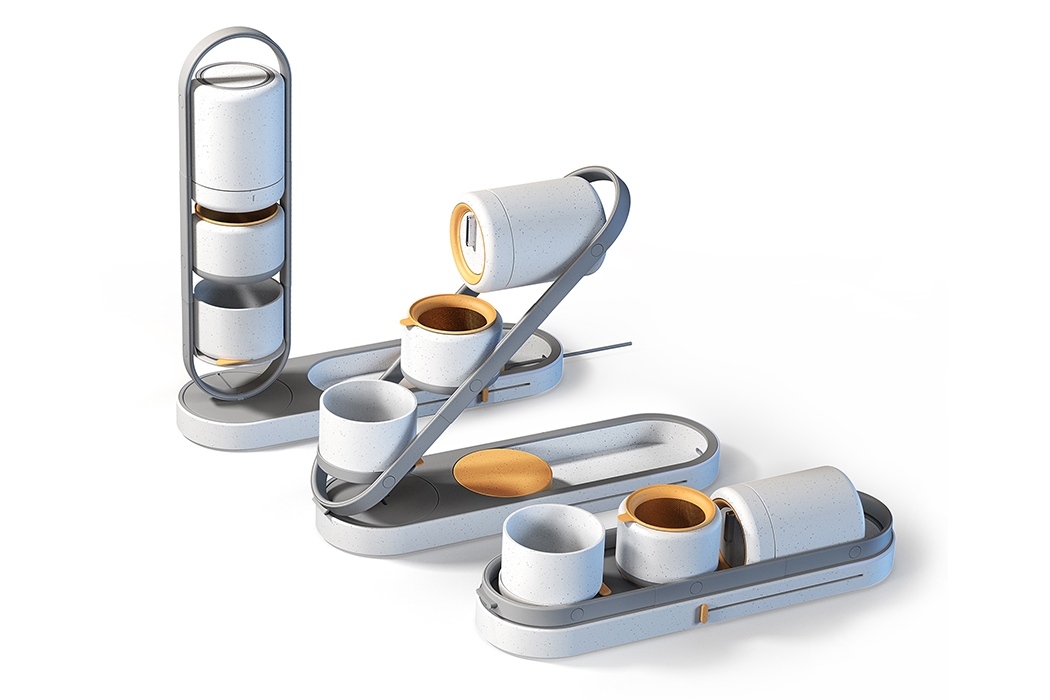 可让您掌握浇注技术,并且是便携式冲泡套件的咖啡机图片