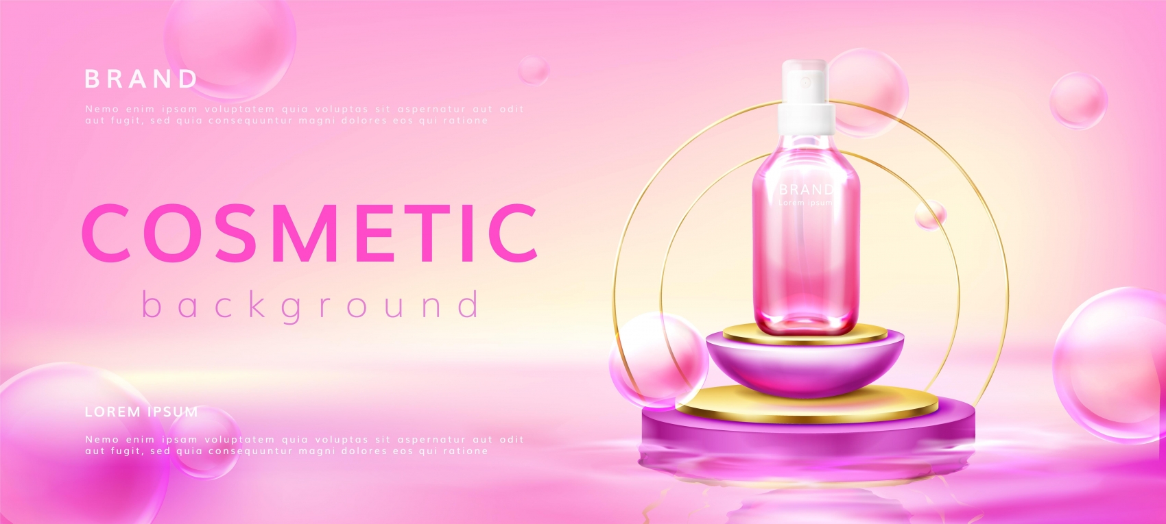 时尚女性护肤品素材下载图片