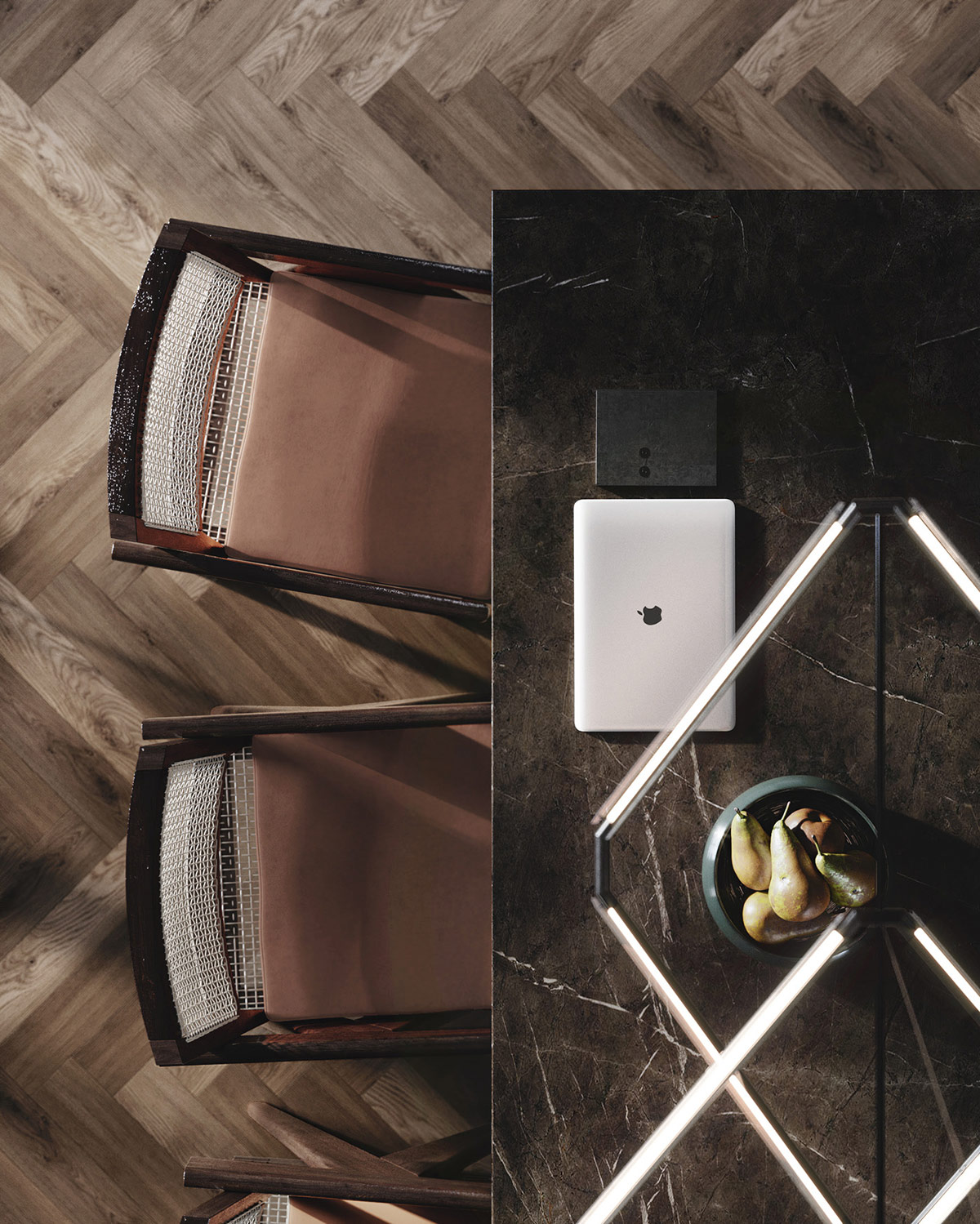 带有个性吊灯和诱人内饰的现代公寓室内设计---酷图编号36