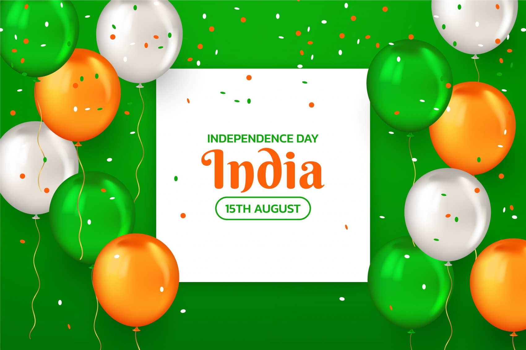 橙色绿色氢气球素材下载图片